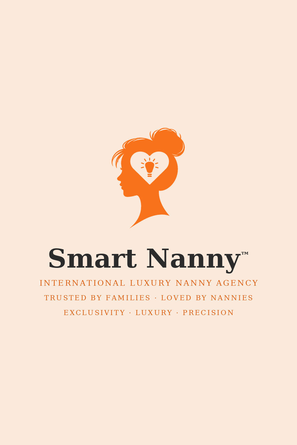 Smart Nanny Pinterest Pin 2:3 banner (Peach)