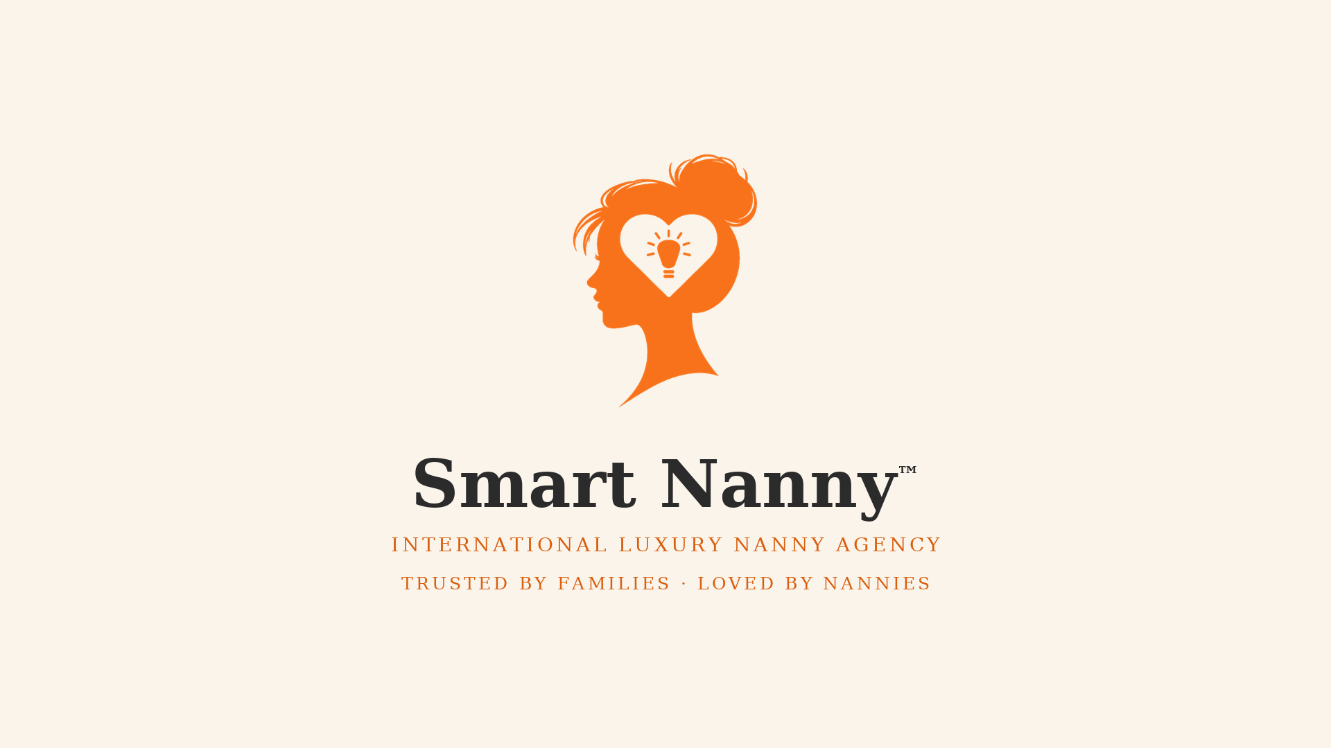 Smart Nanny Universal 16:9 Title Card banner (Cream)